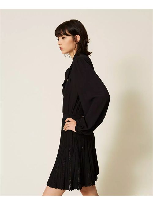 Abito corto con gonna in maglia TWINSET | TP3081/00006